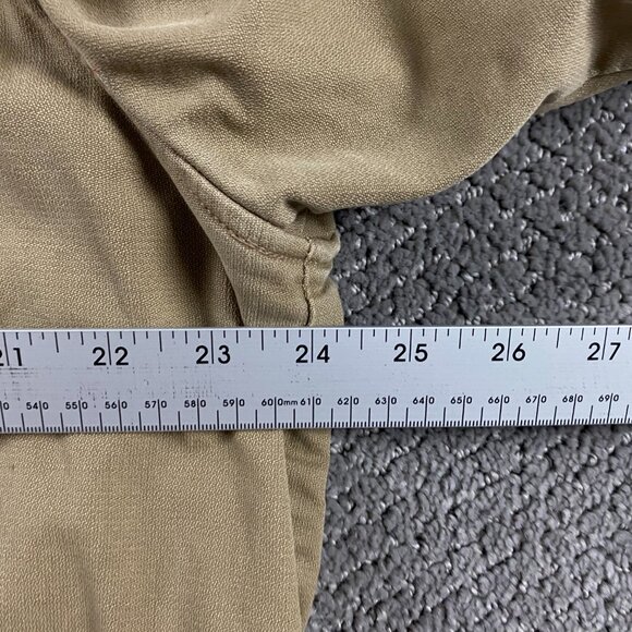 Vintage Old Navy Military Field Jacket Coat Men's Large Khaki Button Up - Picture 12 of 16